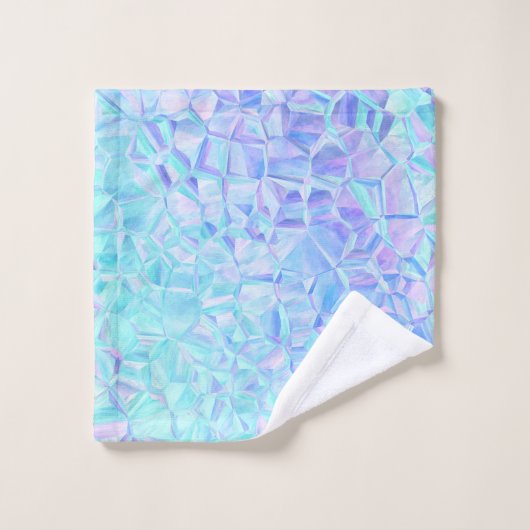 ijzige iriserende werking : bad handdoek (Wasdoekje)