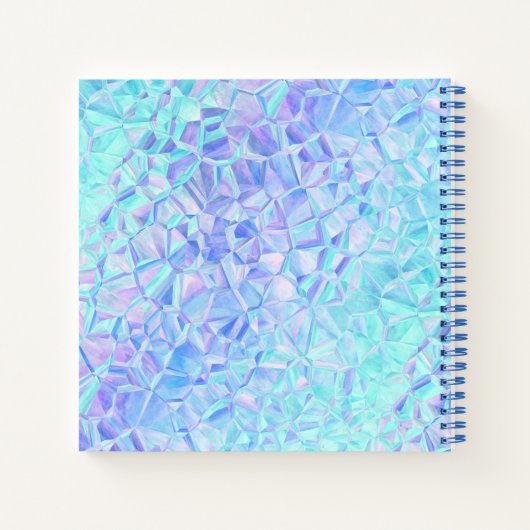 ijzige iriserende werking : notitieboek (Achterkant)