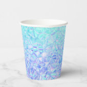 ijzige iriserende werking : papieren bekers (Rechts)