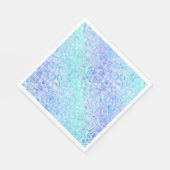 ijzige iriserende werking : servet (Hoek)