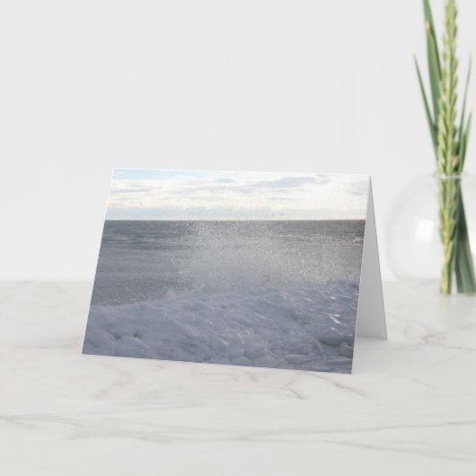 ijzige kust feestdagen kaart (Voorkant)