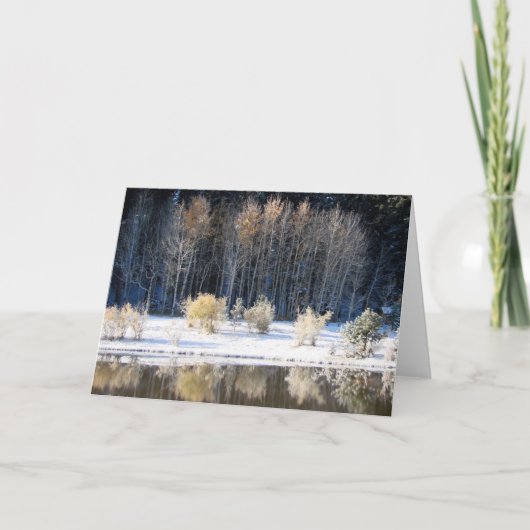 Ijzige ochtend kaart (Voorkant)