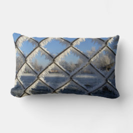 ijzige omheining kussen