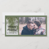 Ijzige Pijnbomen prettige feestdagen (plural:) Feestdagenkaart