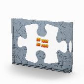 IJzige rand Puzzle Piece Cust. Fotoblok (Rechts)