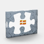 IJzige rand Puzzle Piece Cust. Fotoblok (Links)