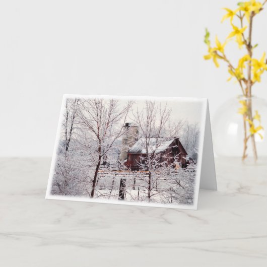 Ijzige Scène Kaart (Gele Bloem)