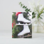 IJzige Schaatsen Briefkaart (Staand voorkant)