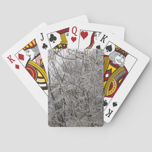 IJzige takjes Pokerkaarten (Achterkant)