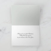 ijzige Vrolijke het landcabine van Kerstmis Feestdagen Kaart (Binnen)