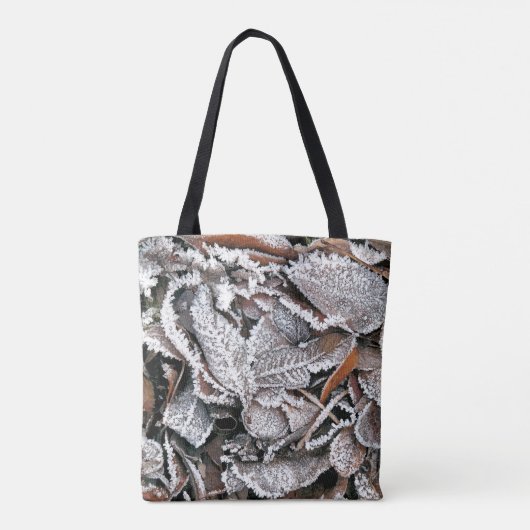 IJZIGE WINTERBLADEREN TOTE BAG (Achterkant)