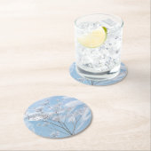 IJzige wintervorst op Hemlock © Sandy Long Ronde Kartonnen Onderzetter (Insitu)