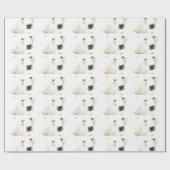 IJzigheid van een polair beer Cadeaupapier (Vlak)