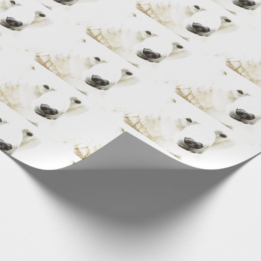 IJzigheid van een polair beer Cadeaupapier (Hoek)