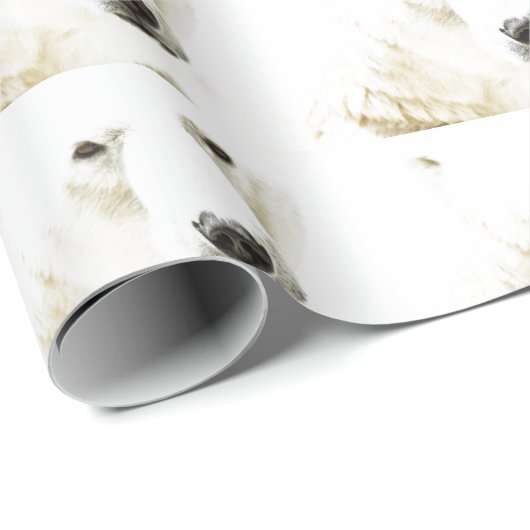 IJzigheid van een polair beer Cadeaupapier (Rol Hoek)