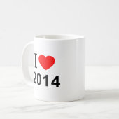 IK ❤️ 2014 IK HOU VAN 2014 IK HART 2014 Mok (Voorkant links)