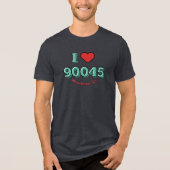 Ik <3 90045 (2026) Tri-Blend shirt (Voorkant)