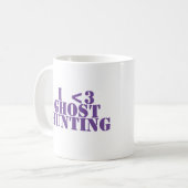 "Ik <3 ghost hunting", griezelige mok (Voorkant links)