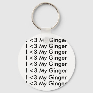 Ik <3 Mijn gember-sleutelhanger Sleutelhanger