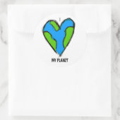 Ik <3 mijn Planet Sticker (Tas)