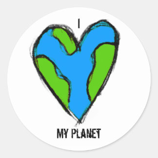 Ik <3 mijn Planet Sticker