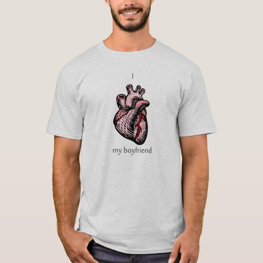 Ik <3 m'n vriendje t-shirt (Voorkant)