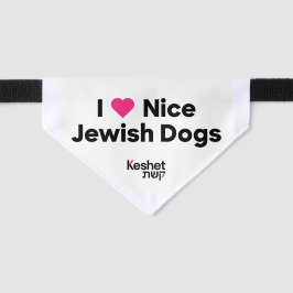 Ik <3 Mooie Joodse Honden Huisdier Bandana