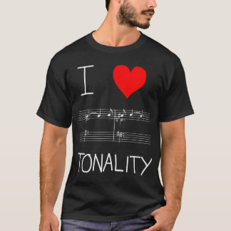 Ik <3 tonaliteit Tristan akkoord (witte lijnen, vo T-shirt