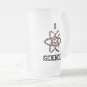 Ik <3 Wetenschap! Matglas Bierpul (Voorkant rechts)