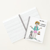 Ik 50? Geen manier van Assertive Woman caricature Notitieboek (Binnen)