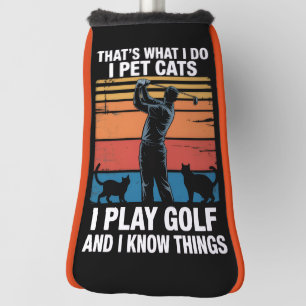 Ik Aai Katten Die Golf Spelen & Weten Dingen Golfe Golfheadcover