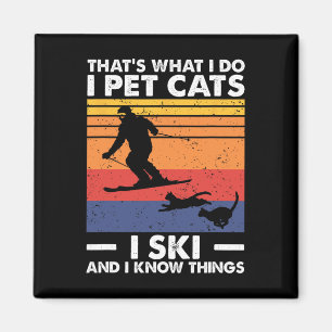 Ik Aai Katten Ik Ski En Ik Weet Dingen Magneet