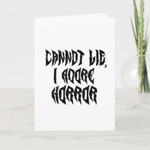 Ik aanbid horror kaart