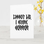 Ik aanbid horror kaart (Gele Bloem)