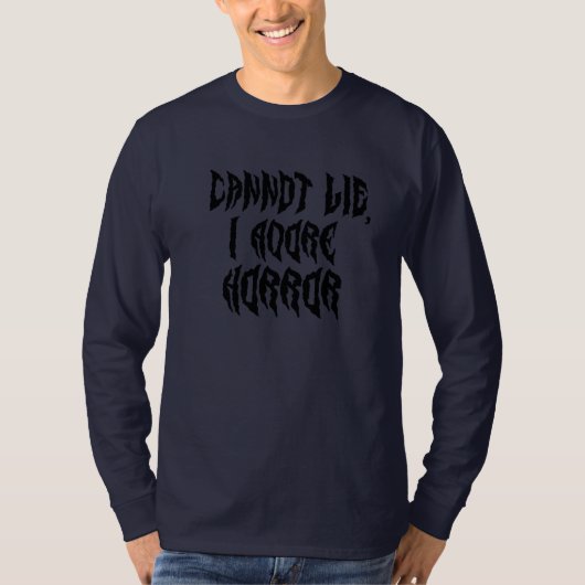 Ik aanbid horror t-shirt (Voorkant)