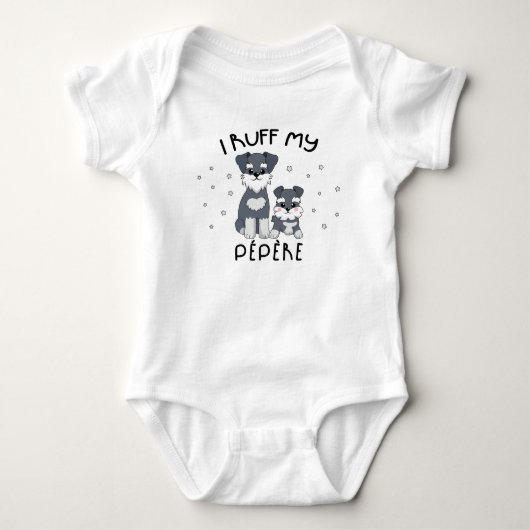 Ik aanbid mijn Opa - Cute Puppy Hond Romper (Voorkant)