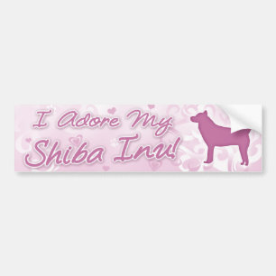 Ik aanbid mijn Shiba Inu bumpersticker