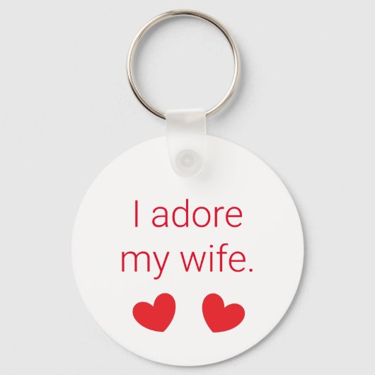 Ik aanbid mijn vrouw sleutelhanger (Achterkant)