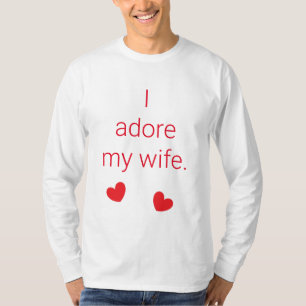 Ik aanbid mijn vrouw t-shirt