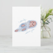 Ik aanbid otterly u kaard feestdagenkaart (Staand voorkant)