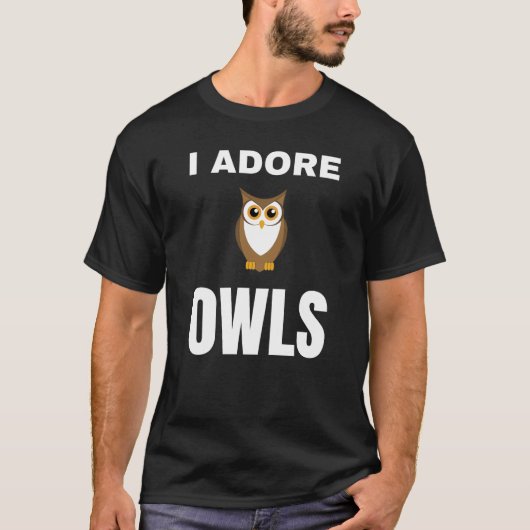 Ik aanbid uilen t-shirt (Voorkant)
