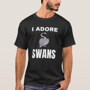 Ik aanbid zwanen t-shirt
