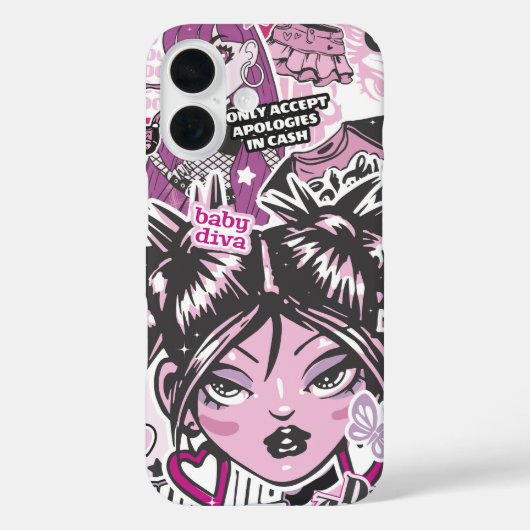 IK ACCEPTEER ALLEEN EXCUSES IN CONTANTEN Y2K Case-Mate iPhone CASE (Achterkant)