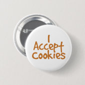 Ik accepteer cookies ronde button 5,7 cm (Voorkant /achterkant)
