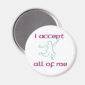 Ik accepteer me allemaal 1 magneet (Voorkant / Achterkant)