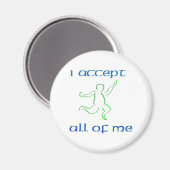 Ik accepteer me allemaal 2 magneet (Voorkant / Achterkant)