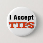 Ik accepteer tips Button (Voorkant)