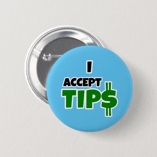 Ik accepteer tips ronde button 5,7 cm (Voorkant /achterkant)