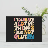 Ik accepteer veel dingen, maar geen gluten kaart (Staand voorkant)