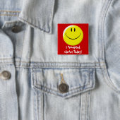 Ik accepteerde Christus vandaag! Vierkante Button 5,1 Cm (In situ)
